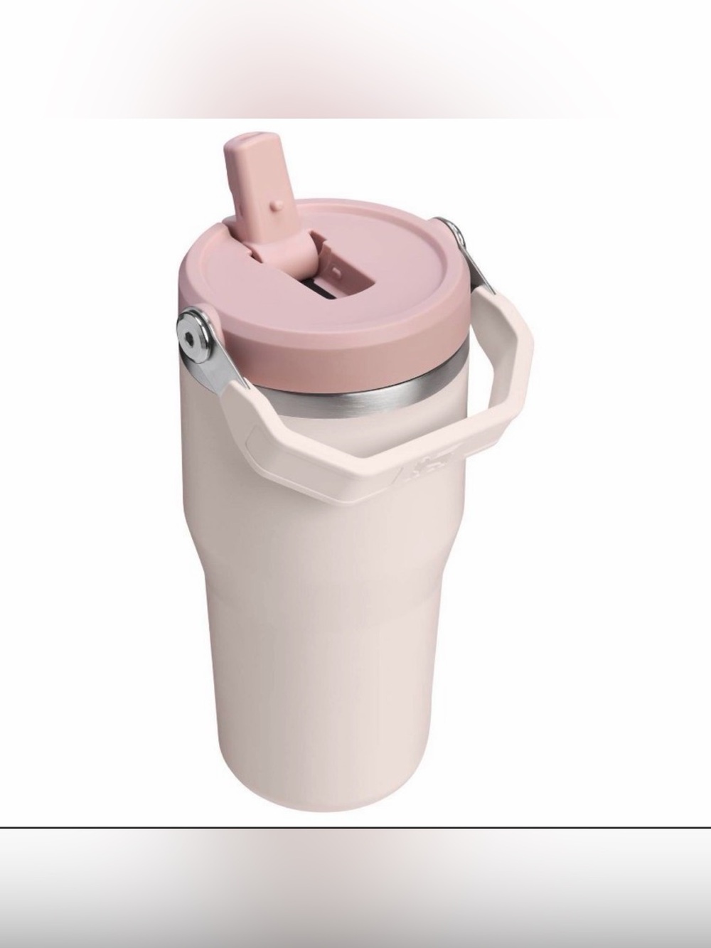 Stanley 20 oz Stainless Steel Ice Flow 2.0 Flip Straw Tumbler in Rose Quartz - Picture 2 of 10